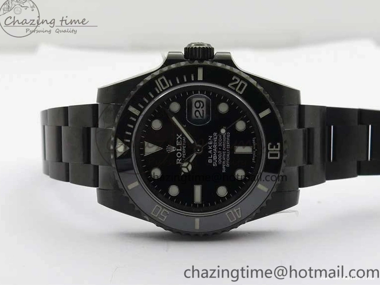 AAA Replica Watches Blaken Edition V6F WrinkleFree 1:1 Best Date W Submariner A 904L 2879 PVD 0121